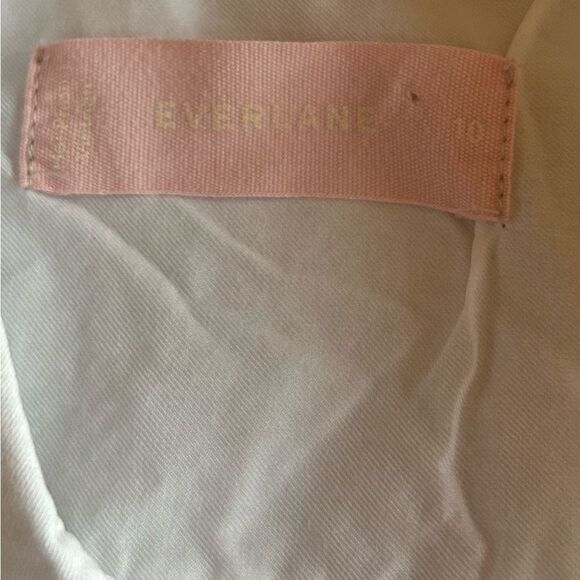 Everlane White Lightweight Button Down Top Size 10 - Picture 4 of 4